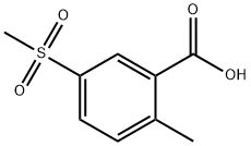 2-METHYL-5-(METHYLSULFONYL)BENZOIC ACID Struktur