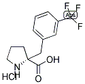 (R)-ALPHA-(3-TRIFLUOROMETHYL-BENZYL)-PROLINE-HCL Struktur