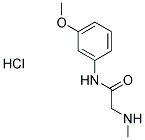 N-(3-METHOXYPHENYL)-2-(METHYLAMINO)ACETAMIDE HYDROCHLORIDE Struktur