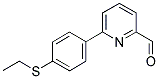 6-[4-(ETHYLTHIO)PHENYL]PYRIDINE-2-CARBALDEHYDE Struktur