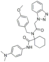 1-(2-(1H-BENZO[D][1,2,3]TRIAZOL-1-YL)-N-(4-METHOXYBENZYL)ACETAMIDO)-N-(4-(DIMETHYLAMINO)PHENYL)CYCLOHEXANECARBOXAMIDE