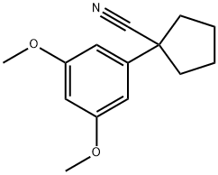 1-(3,5-DIMETHOXY-PHENYL)-CYCLOPENTANECARBONITRILE Struktur