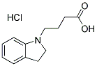 4-(2,3-DIHYDRO-1H-INDOL-1-YL)BUTANOIC ACIDHYDROCHLORIDE Struktur