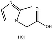 (2-METHYL-1H-IMIDAZOL-1-YL)ACETIC ACID HYDROCHLORIDE Struktur