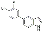 5-(4-CHLORO-3-FLUOROPHENYL)-1H-INDOLE Struktur