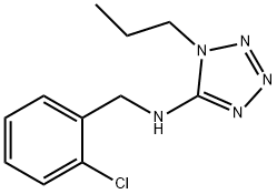 N-(2-CHLOROBENZYL)-1-PROPYL-1H-TETRAZOL-5-AMINE Struktur