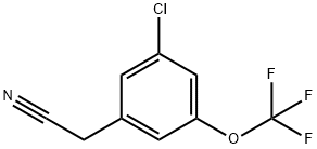 3-CHLORO-5-(TRIFLUOROMETHOXY)PHENYLACETONITRILE Struktur