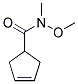 N-METHOXY-N-METHYLCYCLOPENT-3-ENECARBOXAMIDE Struktur