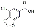 7-CHLORO-1,3-BENZODIOXOLE-5-CARBOXYLIC ACID Struktur