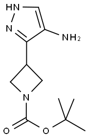 3-(4-AMINO-1H-PYRAZOL-3-YL)-AZETIDINE-1-CARBOXYLIC ACID TERT-BUTYL ESTER Struktur