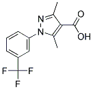 3,5-DIMETHYL-1-[3-(TRIFLUOROMETHYL)PHENYL]-1H-PYRAZOLE-4-CARBOXYLIC ACID Struktur