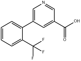 5-[2-(TRIFLUOROMETHYL)PHENYL]NICOTINIC ACID Struktur