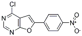 4-CHLORO-6-(4-NITRO-PHENYL)-FURO[2,3-D]PYRIMIDINE Struktur