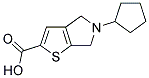 5-CYCLOPENTYL-5,6-DIHYDRO-4H-THIENO[2,3-C]PYRROLE-2-CARBOXYLIC ACID Struktur