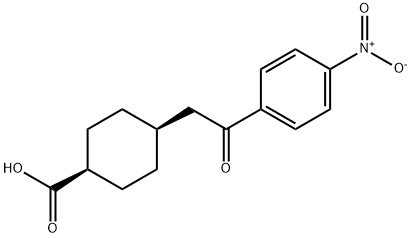 CIS-4-[2-OXO-2-(4-NITROPHENYL)ETHYL]CYCLOHEXANE-1-CARBOXYLIC ACID Struktur