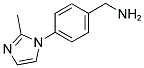 BENZENEMETHANAMINE, 4-(2-METHYL-1H-IMIDAZOL-1-YL)- Struktur