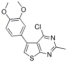 4-CHLORO-5-(3,4-DIMETHOXYPHENYL)-2-METHYLTHIENO[2,3-D]PYRIMIDINE Struktur