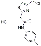 2-[4-(CHLOROMETHYL)-1,3-THIAZOL-2-YL]-N-(4-METHYLPHENYL)ACETAMIDE HYDROCHLORIDE Struktur