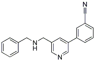 3-(5-[(BENZYLAMINO)METHYL]PYRIDIN-3-YL)BENZONITRILE Struktur