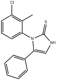 1-(3-CHLORO-2-METHYLPHENYL)-5-PHENYL-1H-IMIDAZOLE-2-THIOL Struktur