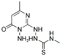 2-(1-AMINO-4-METHYL-6-OXO-1,6-DIHYDROPYRIMIDIN-2-YL)-N-METHYLHYDRAZINECARBOTHIOAMIDE Struktur