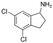 4,6-DICHLORO-INDAN-1-YLAMINE Struktur