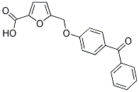 5-[(4-BENZOYLPHENOXY)METHYL]-2-FUROIC ACID Struktur