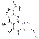 4-AMINO-N~3~-(3-ETHOXYPHENYL)-N~8~-METHYLIMIDAZO[5,1-C][1,2,4]TRIAZINE-3,8-DICARBOXAMIDE Struktur