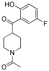 1-[4-(5-FLUORO-2-HYDROXYBENZOYL)-1-PIPERIDINYL]-1-ETHANONE Struktur