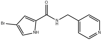 4-BROMO-N-(4-PYRIDINYLMETHYL)-1H-PYRROLE-2-CARBOXAMIDE Struktur