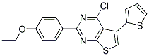 4-CHLORO-2-(4-ETHOXYPHENYL)-5-THIEN-2-YLTHIENO[2,3-D]PYRIMIDINE Struktur