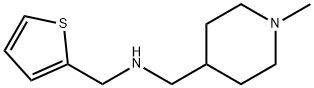 [(1-METHYLPIPERIDIN-4-YL)-N-(2-THIENYLMETHYL)]METHANAMINE Struktur