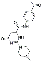 N-(4-ACETYLPHENYL)-2-(4-METHYLPIPERAZIN-1-YL)-6-OXO-3,4,5,6-TETRAHYDROPYRIMIDINE-4-CARBOXAMIDE Struktur