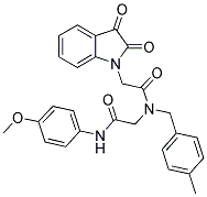 2-(2,3-DIOXO-2,3-DIHYDRO-1H-INDOL-1-YL)-N-[2-(4-METHOXYANILINO)-2-OXOETHYL]-N-(4-METHYLBENZYL)ACETAMIDE