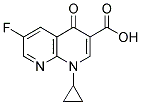 1-CYCLOPROPYL-6-FLUORO-1,4-DIHYDRO-4-OXO-1,8-NAPHTHYLRIDINE CARBOXYLIC ACID Struktur