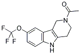 2-ACETYL-8-TRIFLUOROMETHOXY-2,3,4,5-TETRAHYDRO-1H-PYRIDO[4,3-B]INDOLE Struktur