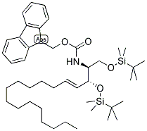 1,3-BIS-(O-TERT-BUTYLDIMETHYLSILYL)-FMOC-D-ERYTHRO-SPHINGOSINE Struktur