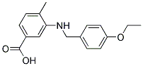 3-((4-ETHOXYBENZYL)AMINO)-4-METHYLBENZOIC ACID Struktur