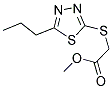 METHYL [(5-PROPYL-1,3,4-THIADIAZOL-2-YL)SULFANYL]ACETATE Struktur