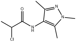 2-CHLORO-N-(1,3,5-TRIMETHYL-1H-PYRAZOL-4-YL)PROPANAMIDE Struktur