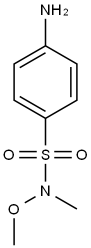 4-AMINO-N-METHOXY-N-METHYLBENZENESULFONAMIDE Struktur