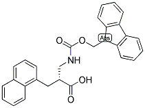 (R)-2-[(9H-FLUOREN-9-YLMETHOXYCARBONYLAMINO)-METHYL]-3-NAPHTHALEN-1-YL-PROPIONIC ACID Struktur