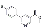 METHYL 5-[4-(METHYLSULFANYL)PHENYL]NICOTINATE Struktur