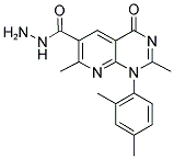 1-(2,4-DIMETHYLPHENYL)-2,7-DIMETHYL-4-OXO-1,4-DIHYDROPYRIDO[2,3-D]PYRIMIDINE-6-CARBOHYDRAZIDE Struktur