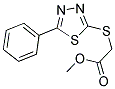 METHYL [(5-PHENYL-1,3,4-THIADIAZOL-2-YL)SULFANYL]ACETATE Struktur