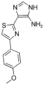 4-[4-(4-METHOXYPHENYL)-1,3-THIAZOL-2-YL]-1H-IMIDAZOL-5-AMINE Struktur