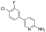 5-(4-CHLORO-3-FLUOROPHENYL)-2-PYRIDINAMINE Struktur