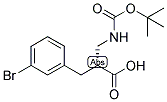 (R)-3-(3-BROMO-PHENYL)-2-(TERT-BUTOXYCARBONYLAMINO-METHYL)-PROPIONIC ACID Struktur