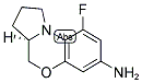 (R)-9-FLUORO-2,3,3A,4-TETRAHYDRO-1H-5-OXA-9B-AZA-CYCLOPENTA[A]NAPHTHALEN-7-YLAMINE Struktur