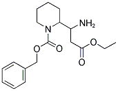 2-(1-AMINO-2-ETHOXYCARBONYL-ETHYL)-PIPERIDINE-1-CARBOXYLIC ACID BENZYL ESTER Struktur